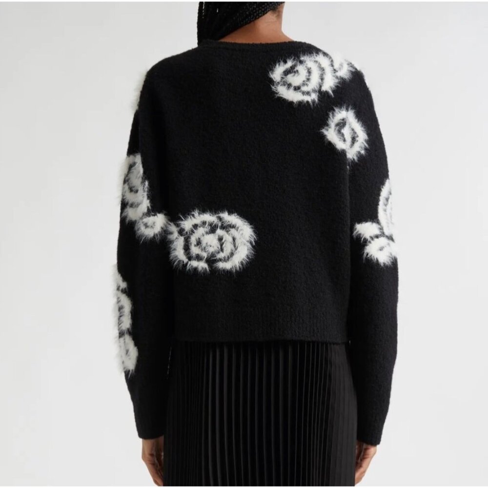Cinq à Sept Aerin Abstract Floral Long Sleeve Sweater size XS - Picture 2 of 10